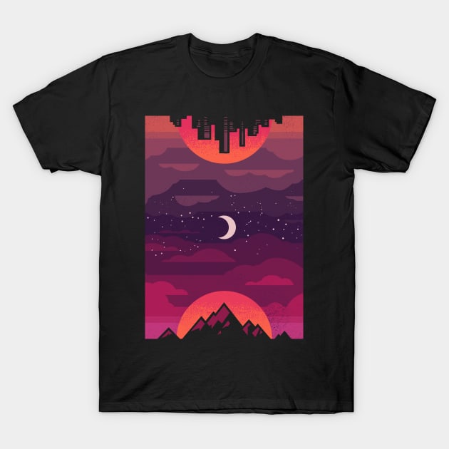 Sunset to Sunrise T-Shirt by Waynem